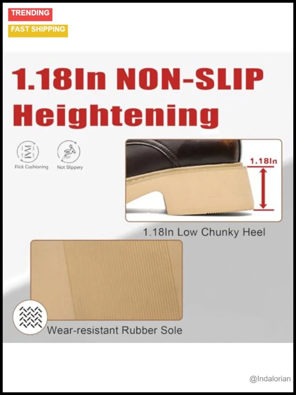 Men's Retro Leather Platform Chunky Heel Wide Round Toe Oxfords